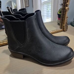 Lucky Brand Womens Lp-Bunita Black Rainboots Size 9 M Rain Boots Rubber
